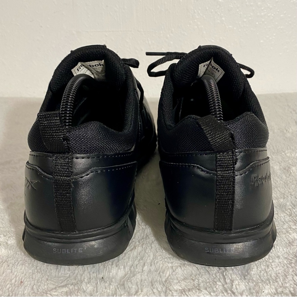 Reebok Work Black Sublite Cushion Shoes Men’s Size 10.5W Soft Toe - Picture 5 of 12